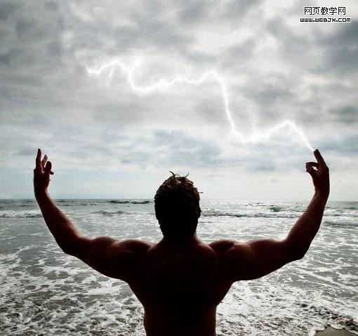 photoshop利用濾鏡制作閃電效特效