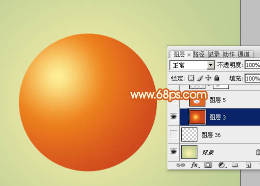 Photoshop設(shè)計(jì)制作精致的橙黃色圣誕裝飾球教程