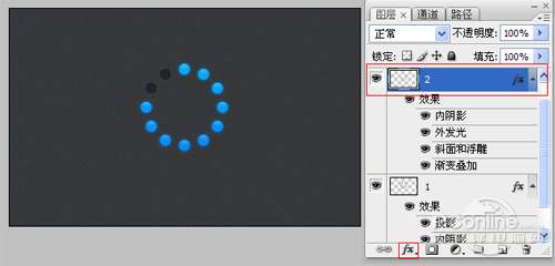Photoshop設(shè)計(jì)制作夜藍(lán)轉(zhuǎn)圈進(jìn)度條教程