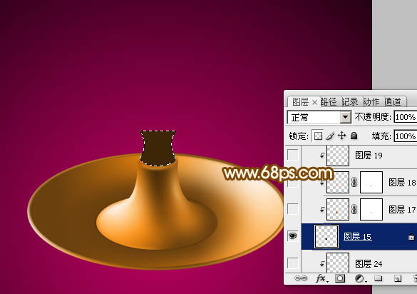 Photoshop設(shè)計制作一盞古典的正在燃燒的陶瓷油燈