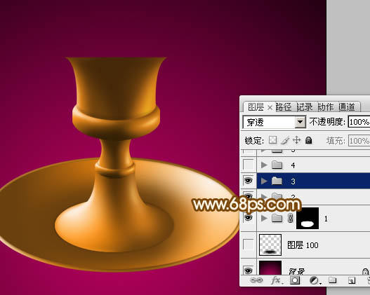 Photoshop設(shè)計制作一盞古典的正在燃燒的陶瓷油燈