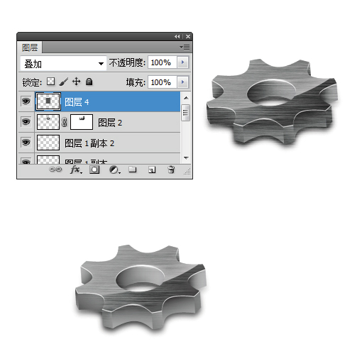Photoshop快速制作齒輪ICON圖標(biāo)教程