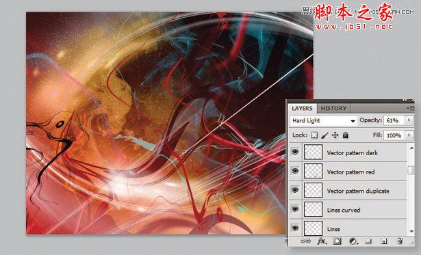 Photoshop繪制出夢(mèng)幻絢麗光線效果
