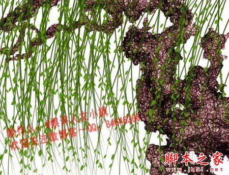 ps使用濾鏡打造水墨效果垂柳畫