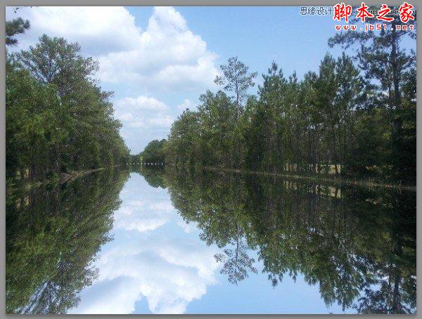 Photoshop利用置換濾鏡將普通圖片制作水面倒影效果