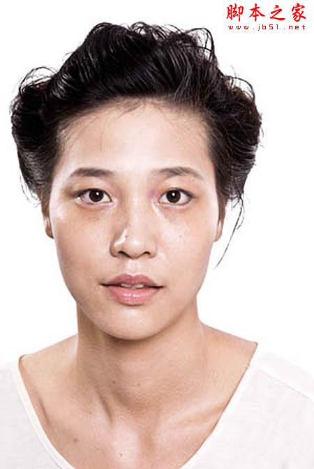 photoshop簡單將普通照片磨皮修復(fù)上妝制作成時尚廣告寫真