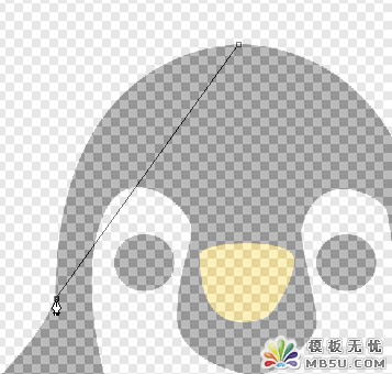 PS新手教程之PS鋼筆工具的使用操作描繪出企鵝的輪廓
