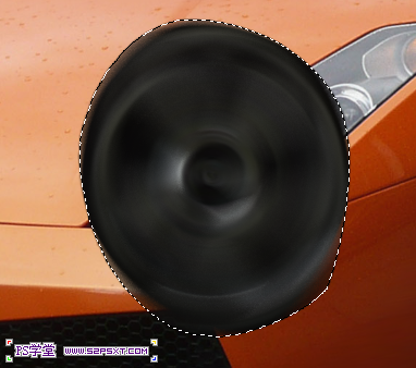 Photoshop打造超酷飛奔的火焰跑車效果
