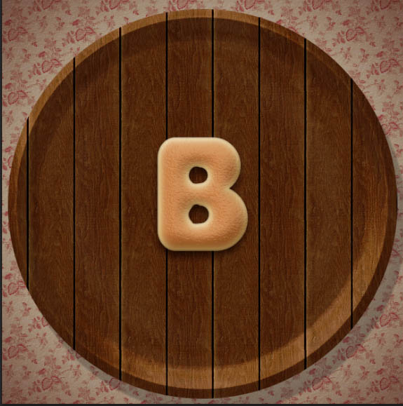 Photoshop制作逼真的的濃香字母面包字