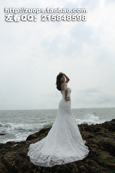 PhotoShop將偏暗的海景打造出高清婚紗影樓效果教程