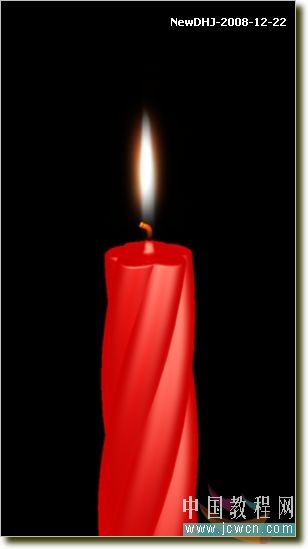 AutoCAD教程：溫馨圣誕燭光的渲染方法