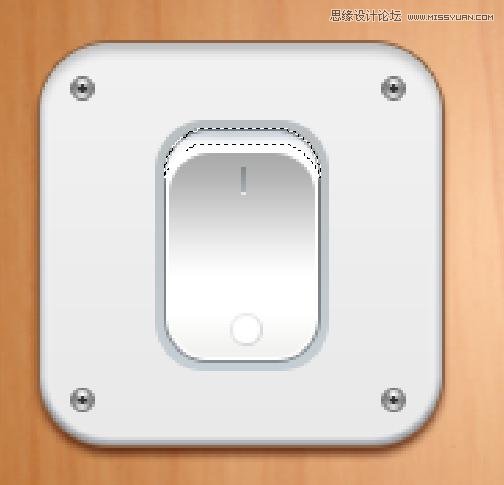 Photoshop設(shè)計(jì)白色立體效果的開關(guān)按鈕,