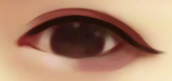 PS和SAI將美女照片制作成卡通效果