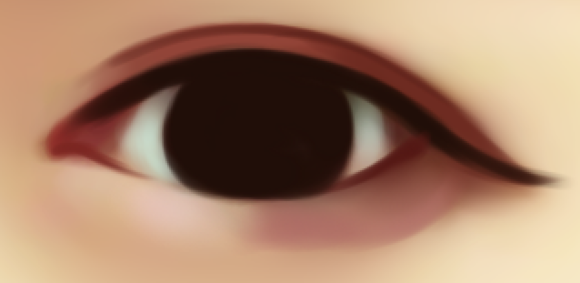 PS和SAI將美女照片制作成卡通效果