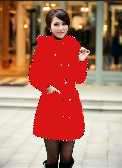PS快速幾步將藍(lán)色衣服變成紫紅色