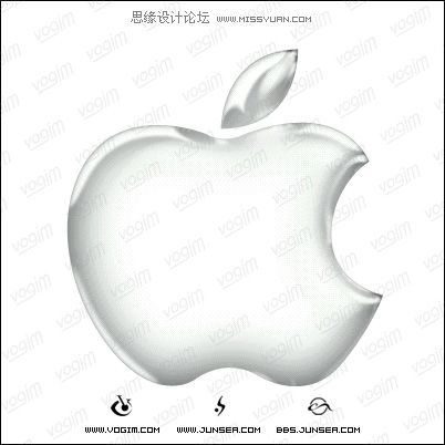 Photoshop鼠繪金屬質(zhì)感蘋果標(biāo)志