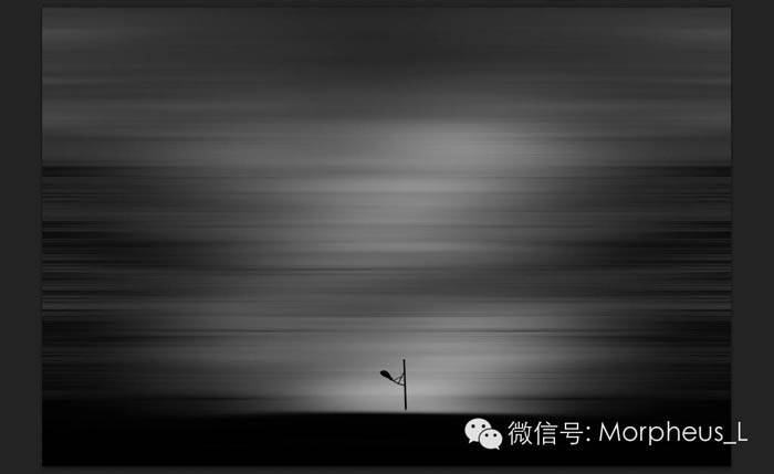 Photoshop將暗光圖片加上動感模糊黑白背景