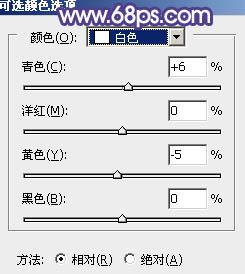Photoshop將春季花木邊的人物調(diào)制出清爽鮮艷的秋季色