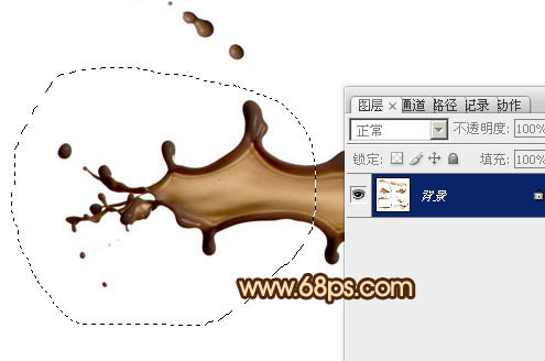 Photoshop設(shè)計(jì)制作濃情動(dòng)感的七夕巧克力噴濺字