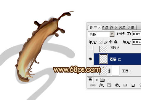 Photoshop設(shè)計(jì)制作濃情動(dòng)感的七夕巧克力噴濺字