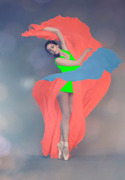 Photoshop將美女白裙制作成動感牛奶噴濺效果裙子