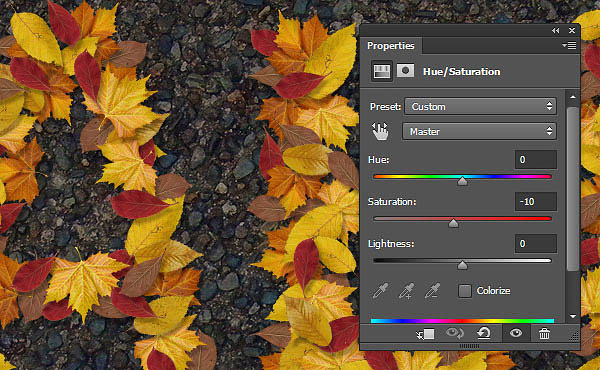 Photoshop設(shè)計制作非常有趣的秋季樹葉字