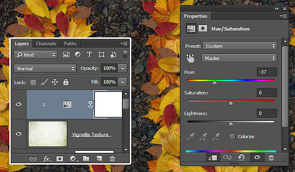 Photoshop設(shè)計制作非常有趣的秋季樹葉字