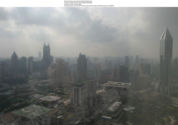 PS合成恐怖的流星襲擊城市場景