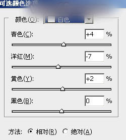 Photoshop为木桩边的美女人物加上高对比蓝黄色效果教程