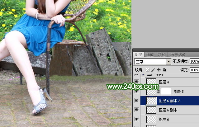 Photoshop快速去掉人物前面礙眼的椅子實例教程