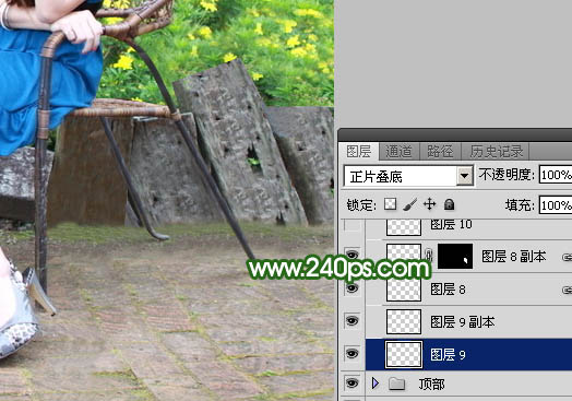 Photoshop快速去掉人物前面礙眼的椅子實例教程