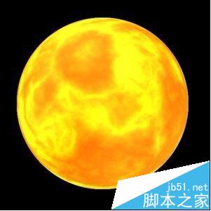 ps怎么繪制一輪激情燃燒中的一個火紅的太陽?