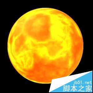 ps怎么繪制一輪激情燃燒中的一個火紅的太陽?