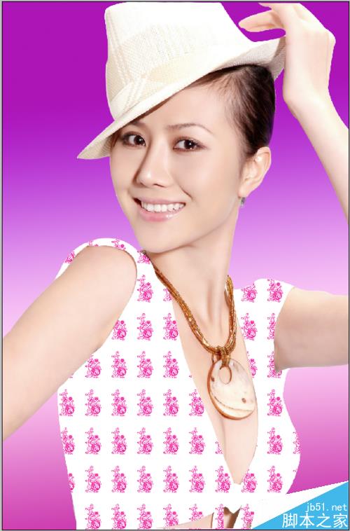 PS怎么給白色衣服添加漂亮的花紋?