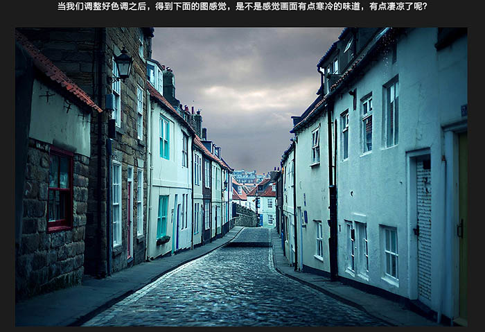 Photoshop合成陰冷的小巷雨夜場(chǎng)景