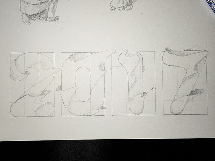 Photoshop制作獨(dú)特的動感液面光影字