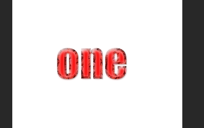 Photoshop制作紅斑效果的立體字