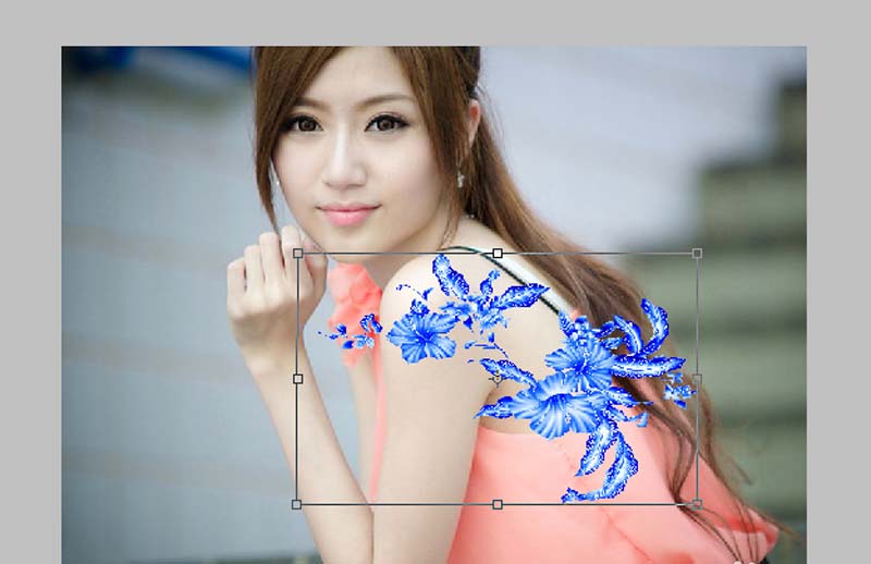 ps怎么給照片添加紋身效果?