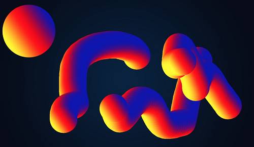 Photoshop使用混合畫筆工具制作漂亮的3D立體藝術(shù)字教程