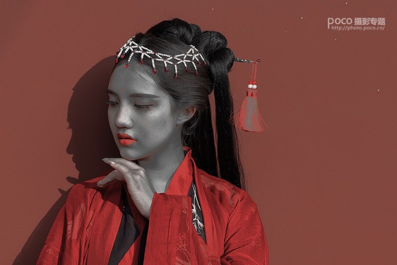 Photoshop詳細(xì)解析后期將古風(fēng)人像照片發(fā)色變黑的5種方法