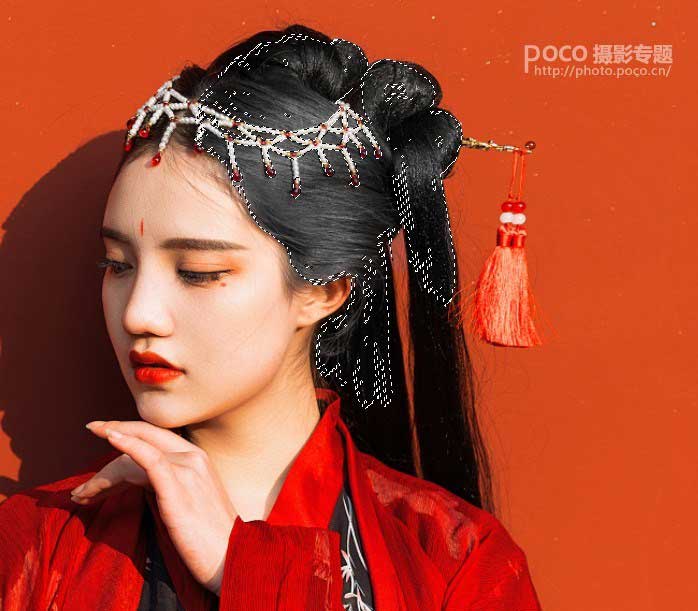 Photoshop詳細(xì)解析后期將古風(fēng)人像照片發(fā)色變黑的5種方法