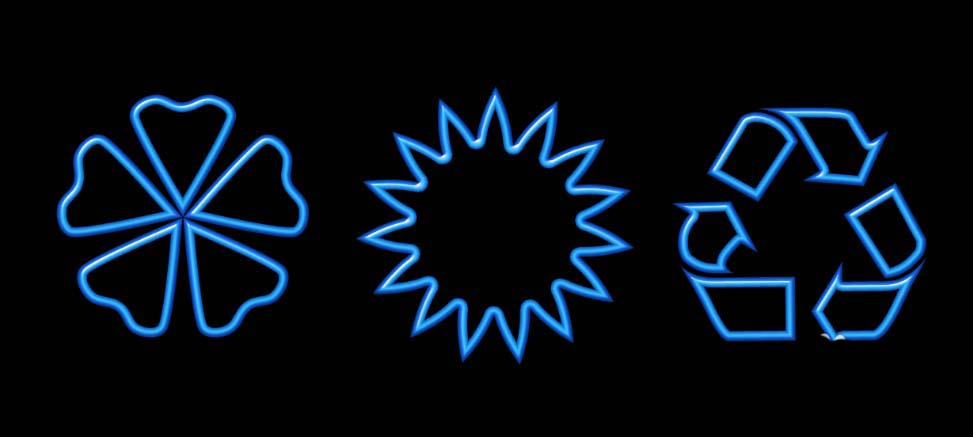 ps怎么制作藍(lán)色光滑的回環(huán)圖案?