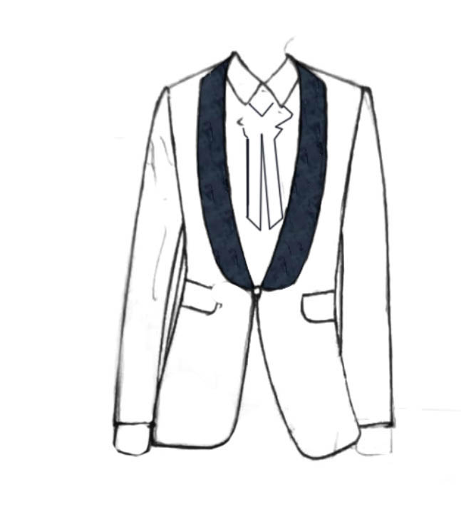 ps怎么制作有质感的西装? ps线稿填充材质的教程