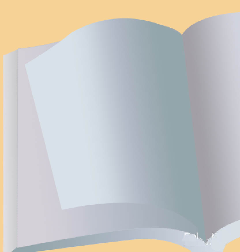 PS怎么畫逼真的空白頁書本模型? PS翻開的書本建模技巧