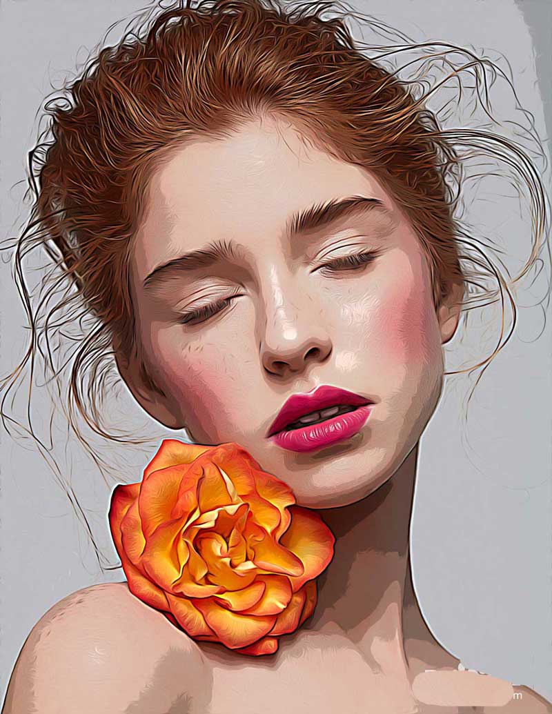 PS人物照片怎么做成驚艷的油畫效果? ps圖片轉(zhuǎn)油畫的技巧