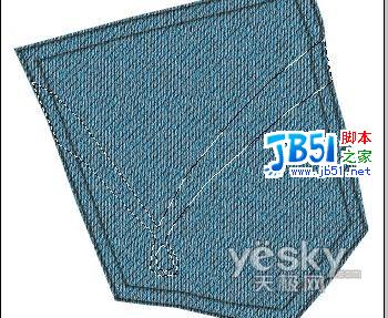 Photoshop绘制逼真牛仔裤细节