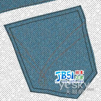 Photoshop绘制逼真牛仔裤细节