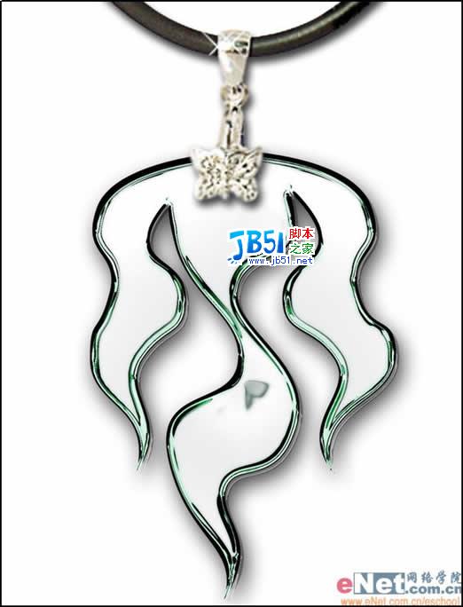 Photoshop打造精美的玻璃项坠饰品