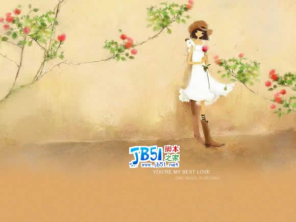 用Photoshop去除美丽插画中的碍眼文字