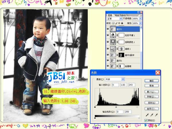 Photoshop调色教程：简单打造酷宝宝照片